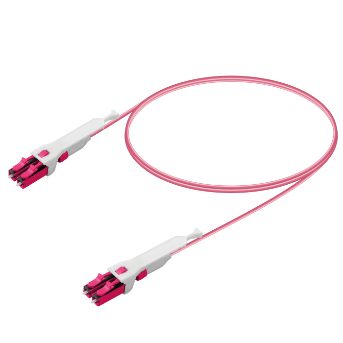 LC/UPC-LC/UPC | Multi-Mode G651.OM4 | UNI30 Push-Pull | Uniboot Patch Cord | 2.0mm