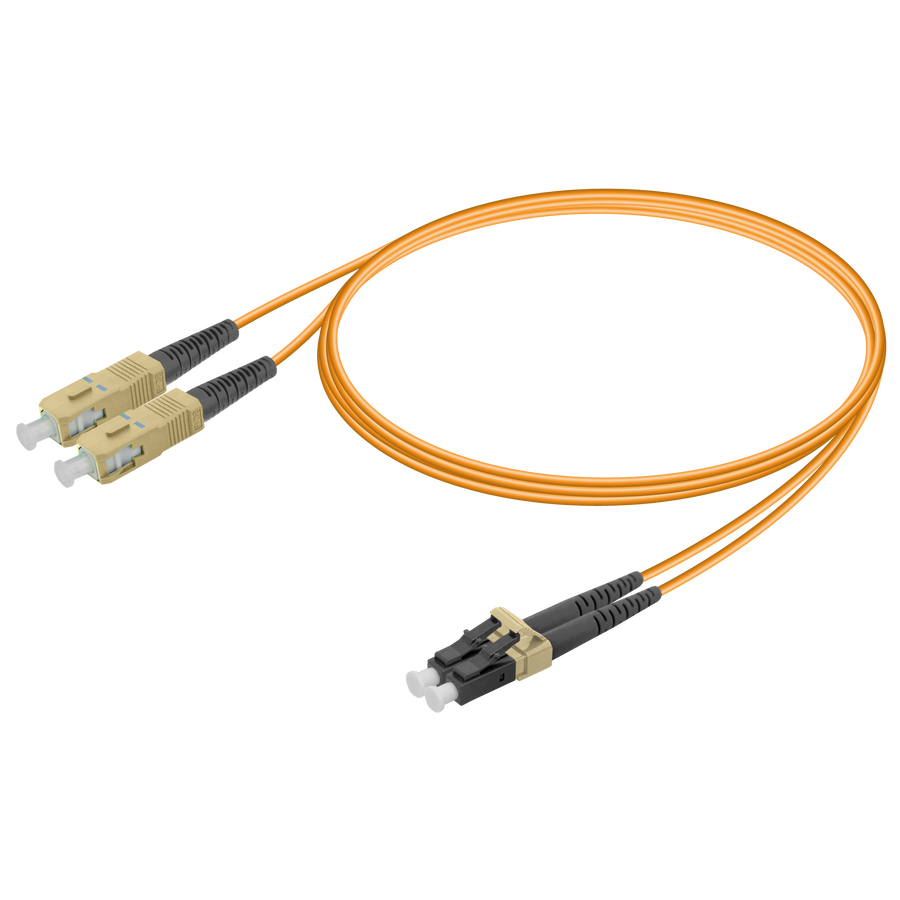 SC/UPC-LC/UPC | Multi Mode G651.OM1 Duplex Patch Cord | 2.0x4.1mm